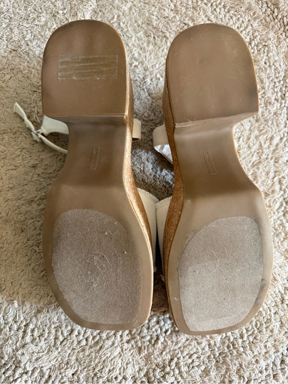 Steve Madden Daysee Frayed Denim Platform Sandals - Picture 6 of 8